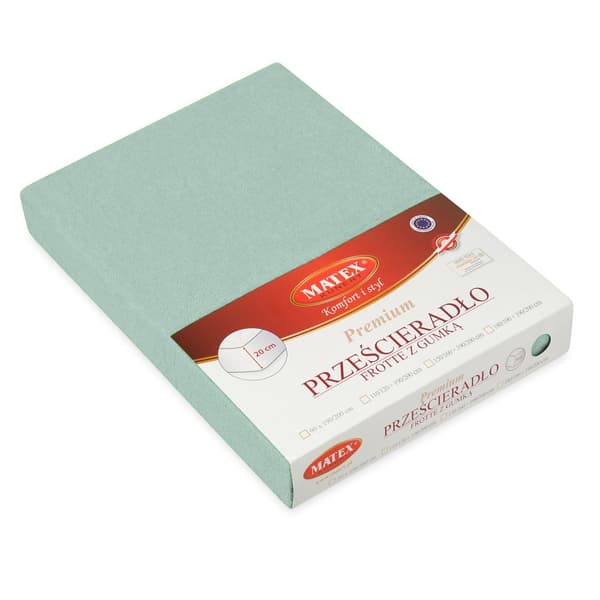 FROTTE PREMIUM lakan 180x200x20, ljusblå_53, MATEX