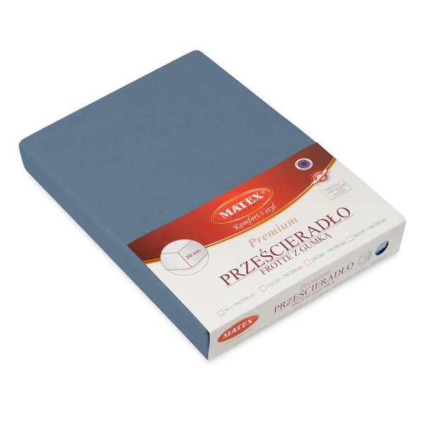 FROTTE PREMIUM lakan 190x210, 200x220x20, blå_25 MATEX