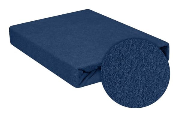 TERRY PREMIUM -arkki joustavalla 190x210, 200x220x20, navy_47, MATEX