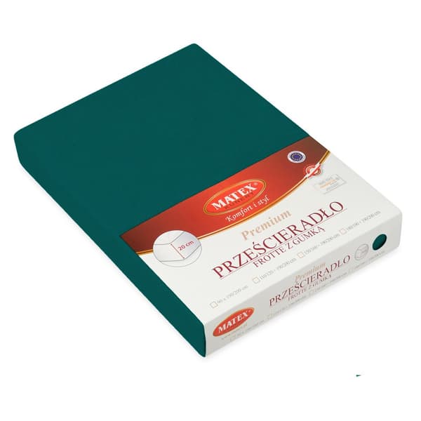 TERRY PREMIUM sovitettu lakana 90x200, 100x200x20, mutta. green_34,MATEX