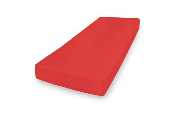 Jerseylagen PREMIUM med elastik 110x190, 120x200x20, red_14, MATEX