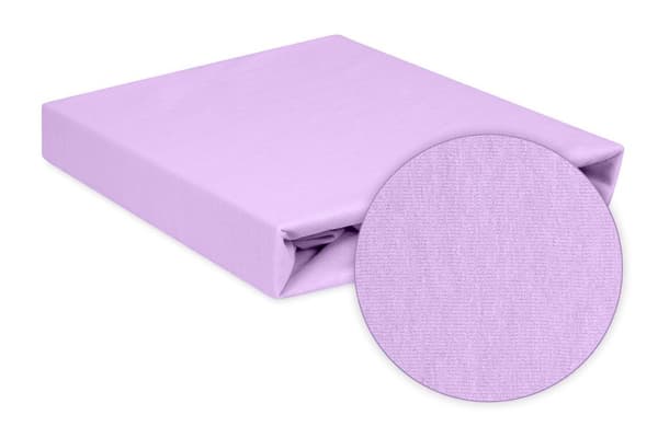 PREMIUM jerseylakana kuminauhalla 110x190, 120x200x20, violetti_19, MATEX