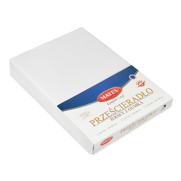 Jerseylagen PREMIUM med elastik 130x190, 140x200x20, hvid_01, MATEX