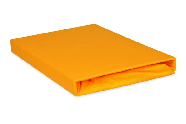 Jerseylakan PREMIUM med resår 130x190, 140x200x20, yellow_05, MATEX