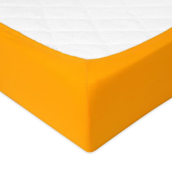 Jerseylakan PREMIUM med resår 130x190, 140x200x20, yellow_05, MATEX