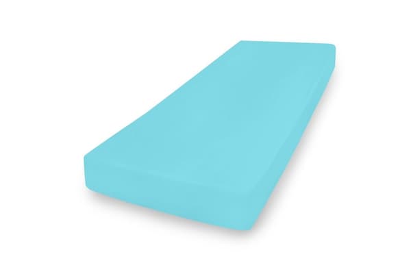 Jerseylagen PREMIUM med elastik 130x190, 140x200x20, turkis_31, MATEX