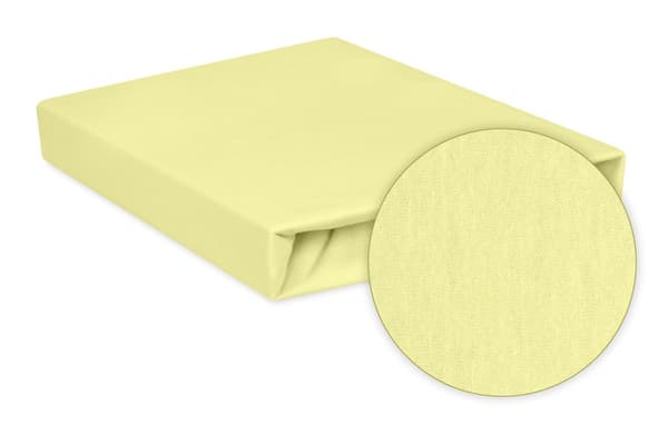 Jerseylakan PREMIUM med resår 150x190, 160x200x20, cream_03, MATEX