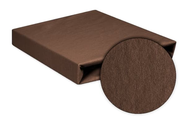 Jerseylagen PREMIUM med elastik 150x190, 160x200x20, brown_18, MATEX