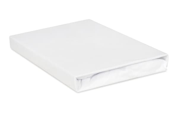Jerseylakan PREMIUM med resår 180x190, 180x200x20, vit_01, MATEX