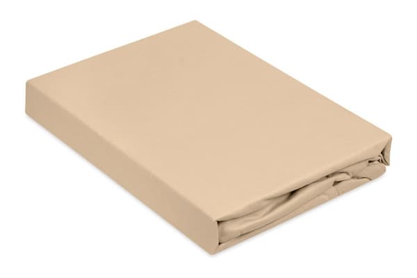 Jerseylakan PREMIUM med resår 180x190, 180x200x20 mörkbeige_16 MATEX