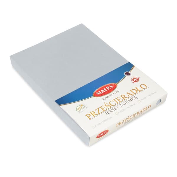 Jerseylagen PREMIUM med elastik 180x190, 180x200x20, grey_42, MATEX