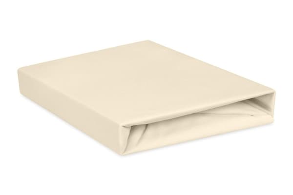 Jerseylakan PREMIUM med resår 190x210, 200x220x20, ecru_02, MATEX