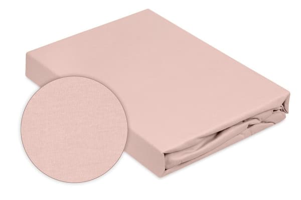 Jerseylakan PREMIUM med resår 190x210, 200x220x20 dirty pink_12 MATEX