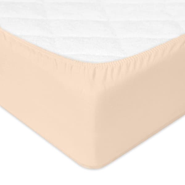 Jerseylakan PREMIUM med resår 190x210, 200x220x20, beige_15, MATEX
