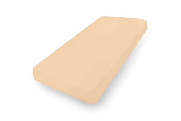 Jerseylakan PREMIUM med resår 190x210, 200x220x20 mörkbeige_16 MATEX
