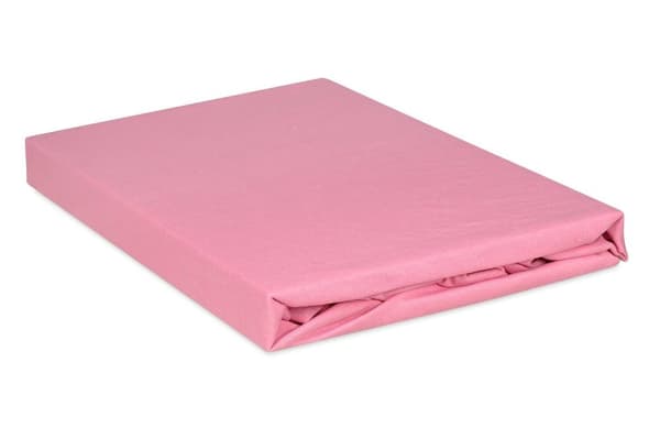 PREMIUM jerseylakana kuminauhalla 90x200, 100x200x20, pink_10, MATEX