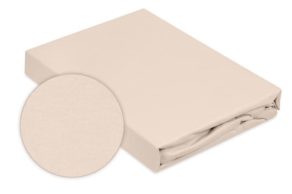Jerseylagen PREMIUM med elastik 90x190, 90x200, 100x200x20 beige_15 MATEX