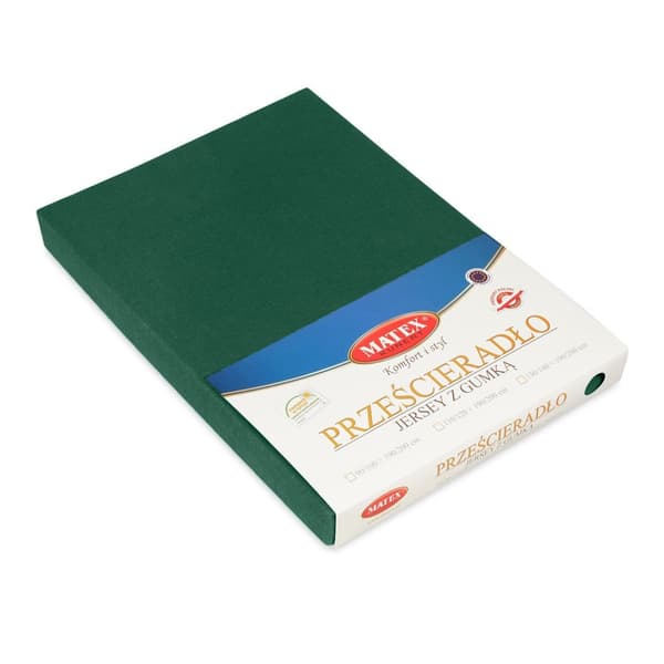 Jersey PREMIUM dæklag 90x200, 100x200x20, men. green_34,MATEX