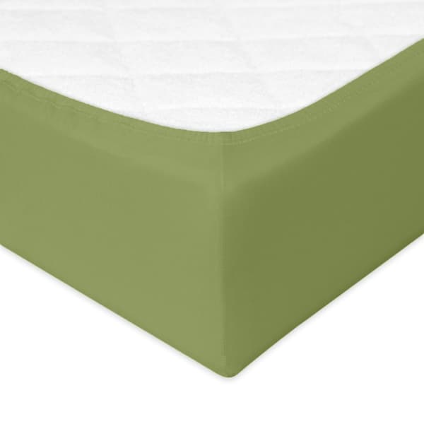PREMIUM jerseylakana kuminauhalla 90x200, 100x200x20, green_35, MATEX