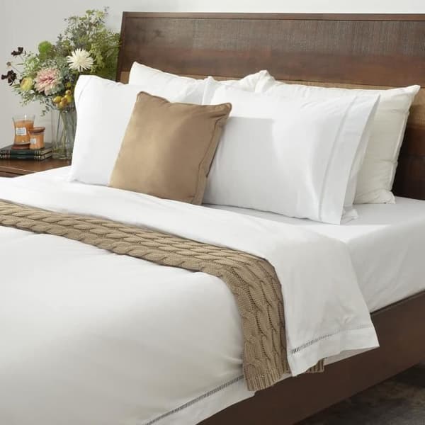 Sängkläder - Deco Mex - Paros - 300 trådar - Vit - 4 delar 200x220 cm