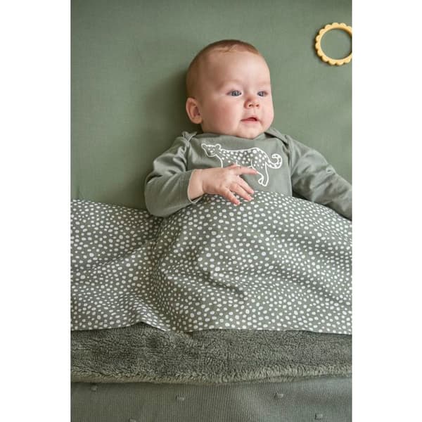 Meyco Baby Uni drap-housse berceau - jersey - skoggrön - 40x80/90cm