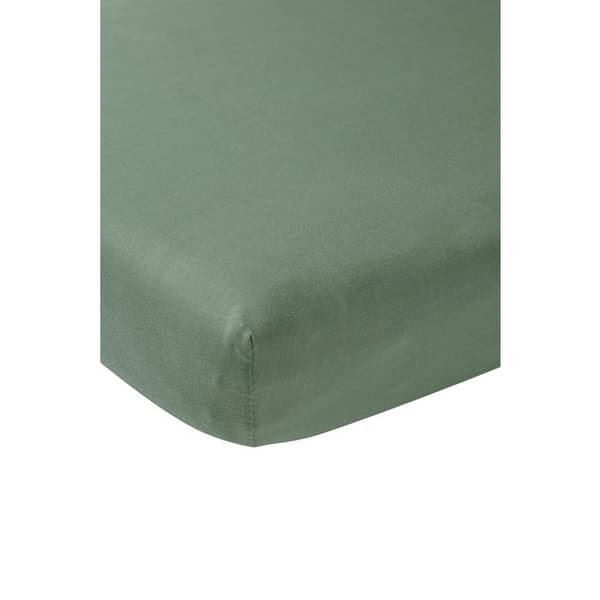 Meyco Baby Uni drap-housse berceau - jersey - skoggrön - 40x80/90cm