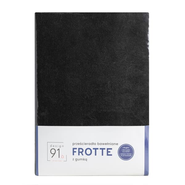 Påsyet frottélagen 200x220 Design91 sort