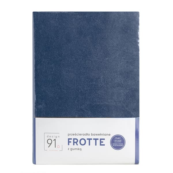 Istuva froteelakana 180x200 Design91 laivastonsininen