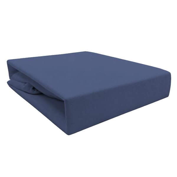Monteret jersey lagen 160x200 Marineblå