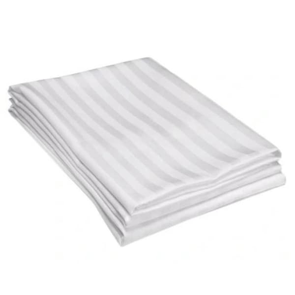 Damast mikrofiberark 200x220 vit