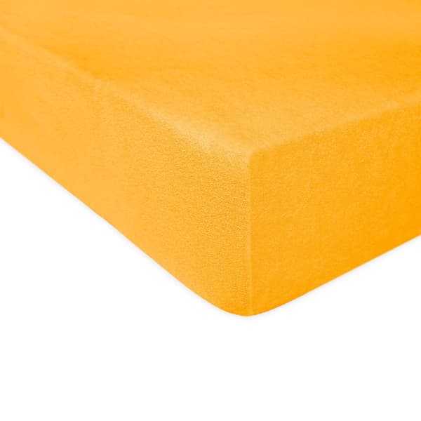 Påsydd frottélakan 160x200 Darymex gul