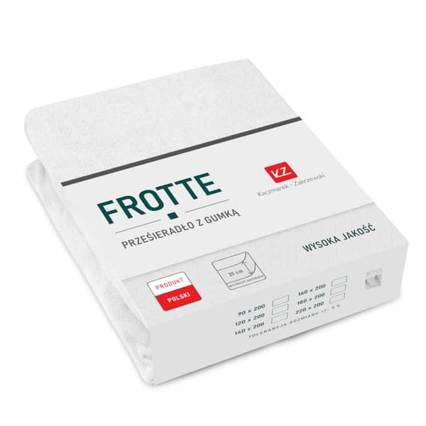Istuva froteelakana 160x200 valkoinen PAKSUT