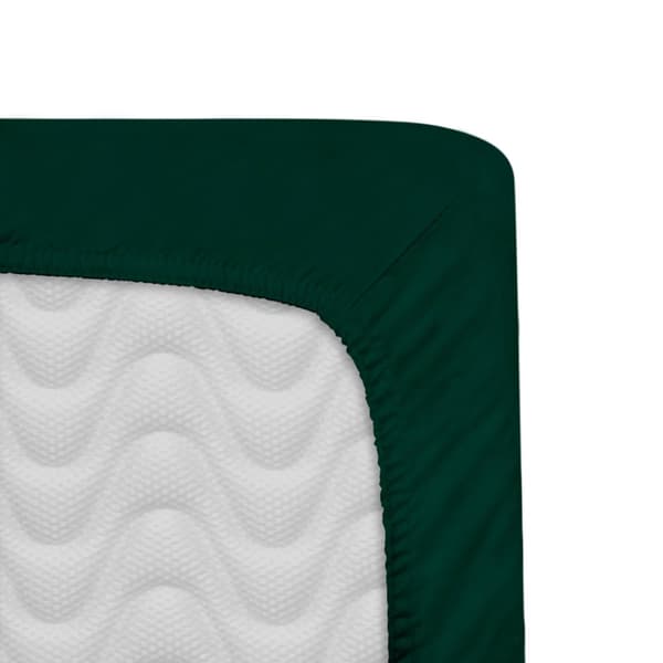 Monteringslagen bomuld satin 180x200 Darymex flaskegrøn