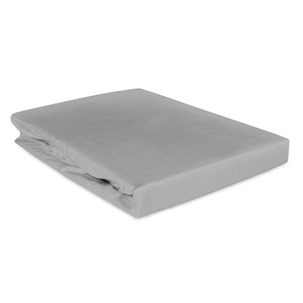 Monteringslagen bomuld satin 140x200 Darymex askegrå