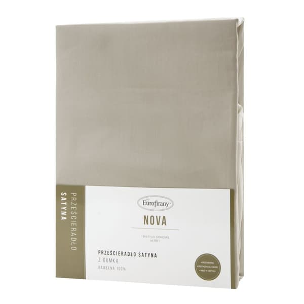 Satiininen lakana NOVA3 200x220 Eurofirany beige