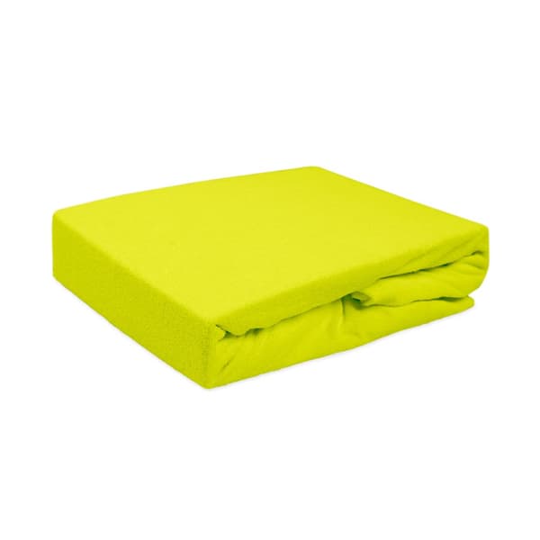 Påsydd frottélakan 220x200 Darymex lime