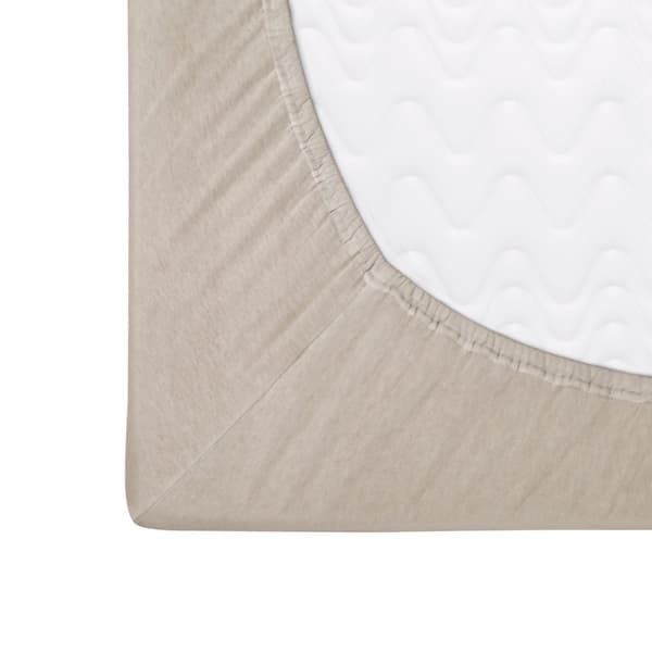 Påsydd jerseylakan 200x220 Darymex beige