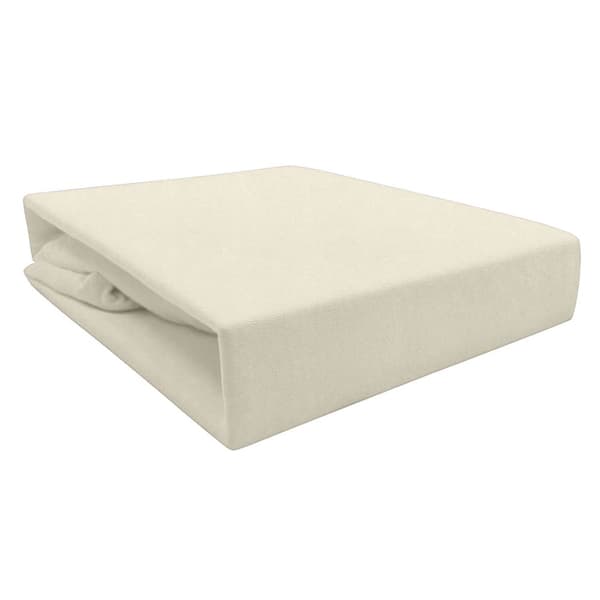 Jerseypassad lakan 120x200 kräm