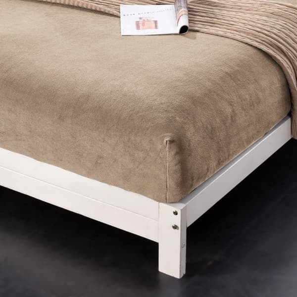 Påsyet fleecelagen BAMSE 160x200 beige