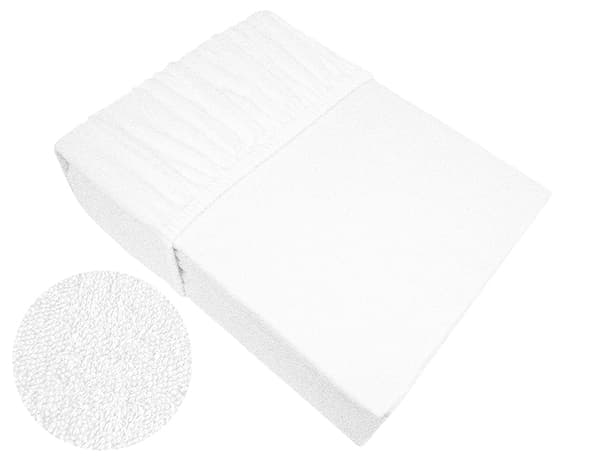 Påsyet frottélagen 140x200 Greno hvid