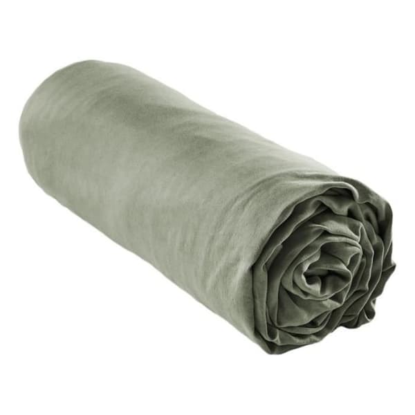 Drap housse "Lysandre" alla dimensioner "Lyocel" Fjärilseffekten - Lysandre Thym - 180 x 200 cm med 30 cm sängkappa - Lysandre Thym