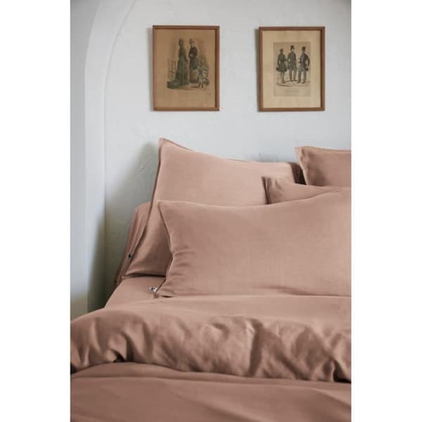 Drap housse "Lysandre" alla dimensioner "Lyocel" Fjärilseffekten - Lysandre Blush - 180 x 200 cm med 30 cm resårkant - Lysandre Blush