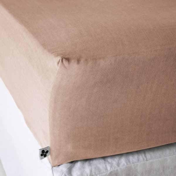 Drap housse "Lysandre" alla dimensioner "Lyocel" Fjärilseffekten - Lysandre Blush - 180 x 200 cm med 30 cm resårkant - Lysandre Blush