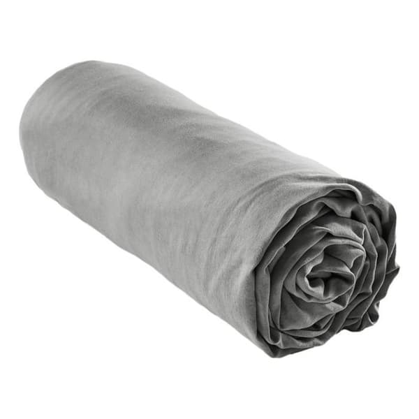 Drap housse "Lysandre" alla dimensioner "Lyocel" Papillon-effekt - Lysandre Granit - 180 x 200 cm med 30 cm rummets djup - Lysandre Granit
