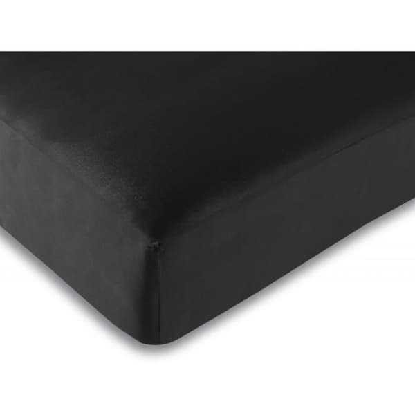 1 Köpt + 1 Erbjuden / 2 Svarta påslakan 90 x 190 cm - Svart - 90 x 190 cm - Svart