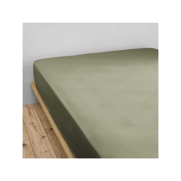 Drap housse "Gaïa" alla dimensioner "Gaze de Coton" - Gaïa Romarin - 80 x 200 cm med 30 cm gummiband - Gaïa Romarin