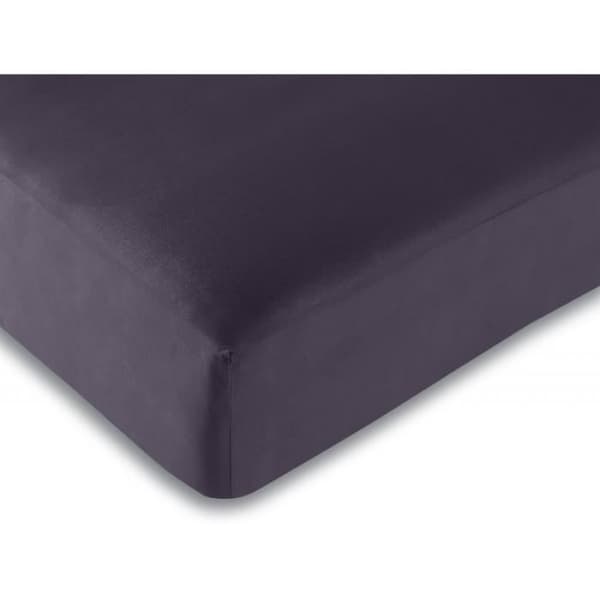 1 Köpt + 1 Gåva / 2 Fittedlakan Plommon 180 x 200 cm - Lila - 180 x 200 cm "King size" - Lila