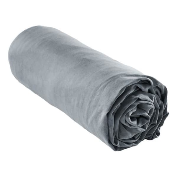 Draps hus "Lysandre" alla dimensioner "Lyocel" Fjärilseffekt - Lysandre Stone - 160 x 200 cm med 30 cm ficka - Lysandre Stone