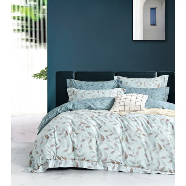 Sängkläder "Imprimé" av 100% kammad percale, 80 trådar/cm² för säng 160 x 200 cm "Stor bredd" - Set TP-05