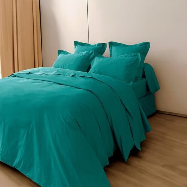 Sängsätt av kammad bomull percale "Julian" 4 delar för säng 160 x 200 cm 100% bomull - Julian Paon